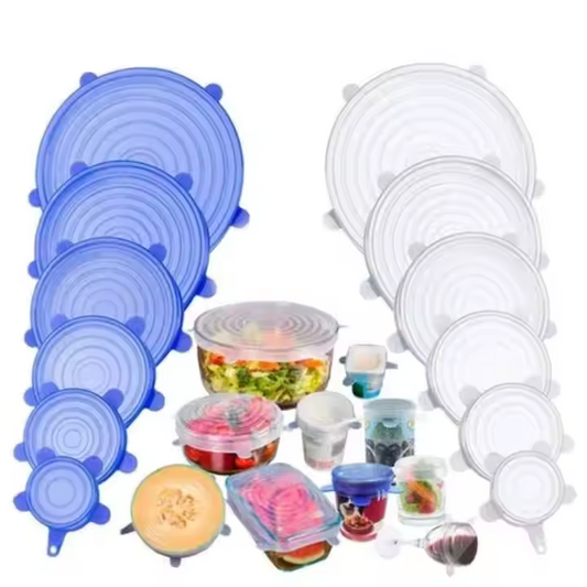 Couvercle en Siliconne réutilisable 6 en 1