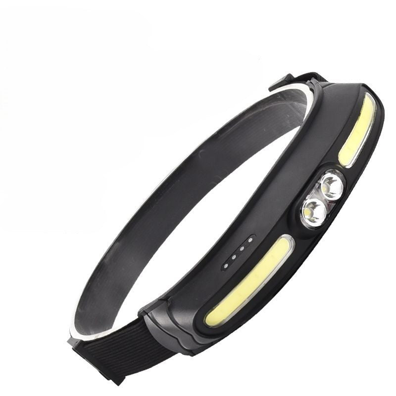 LumiHead Pro | Lampe Frontale COB Rechargeable · Imperméable · 400 Lumens