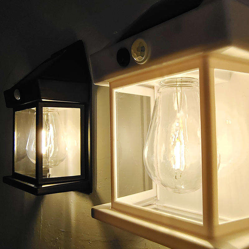 LumiMur Solaire — Lanterne Murale Solaire à Détecteur de Mouvement, Anti-Coupure SEEG