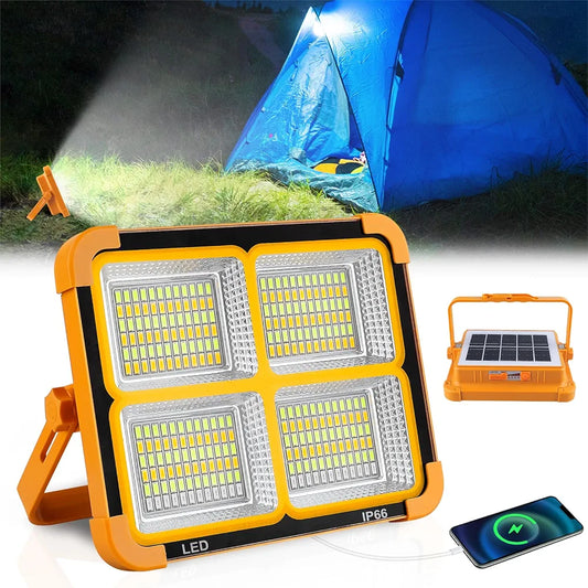 Lampe Projecteur Solaire + Power bank intégré