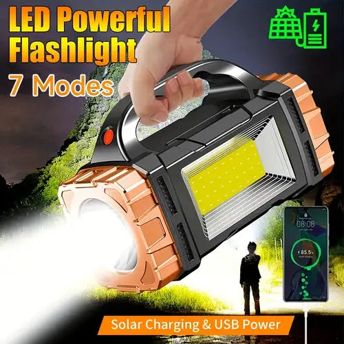 Lampe torche  Solaire & charge téléphone